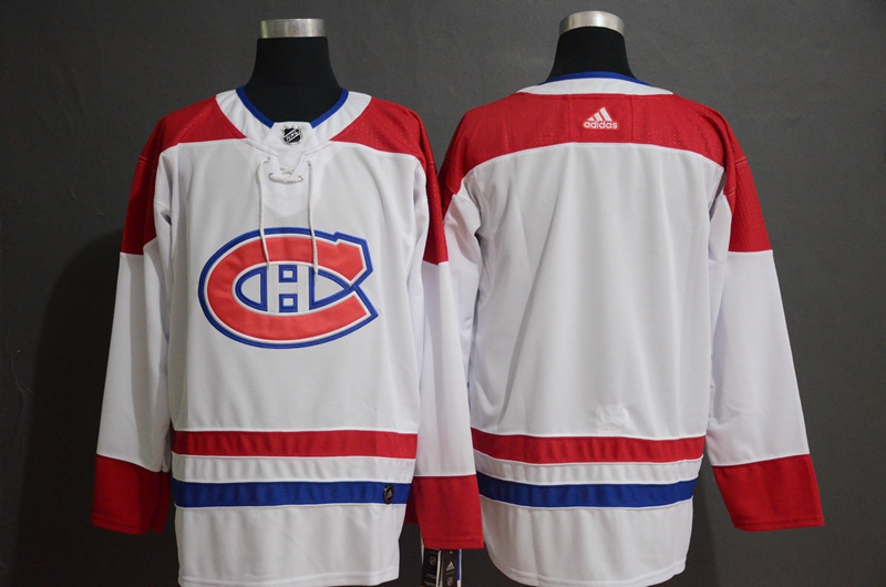 Men's Adidas Montreal Canadiens White Stitched NHL Jersey
